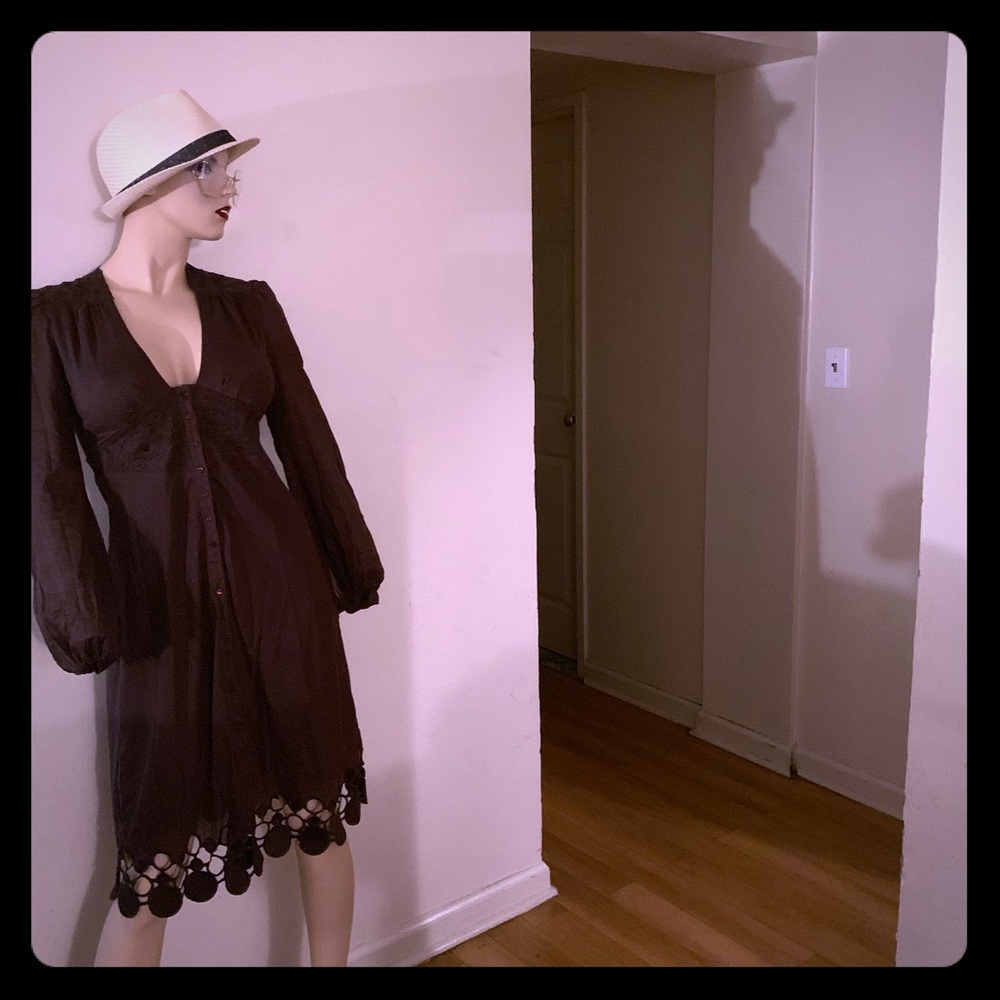 A brown Catherine malandrino dress